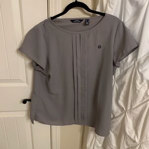 Gray chase blouse